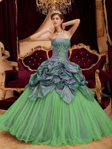 Strapless Beading and Ruching Quinces Dresses with Pick Ups in Auburn WA