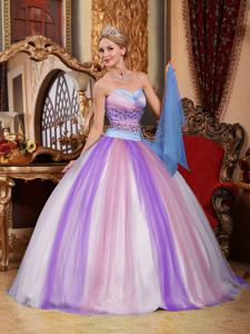 Simple Sweetheart Multi-color Full-length Beading Quinceanera Dress in Charleston