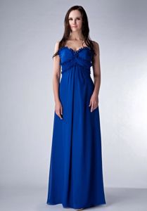 Royal Blue Floor-length Quince Dama Dresses with Spaghetti Straps in Dover