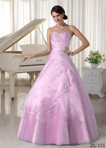 Uptown Baby Pink Quinces Dresses with Beading in San Juan Argentina
