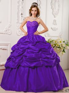 Top Purple Dress for Quince with Appliques Pick-ups in Rosario Argentina
