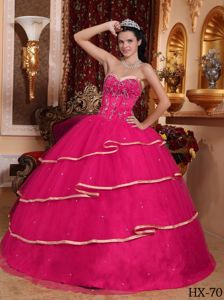 Sequins and Embroidery Decorated Layers Quinceaners Dress in Athens
