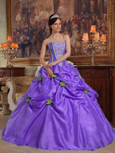 Handle Flowers and Pick Ups Purple Dress For Quinceanera in Port Angeles
