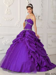 Sequins Pick Ups and Appliques Purple Sweet Sixteen Dresses in Gig Harbor