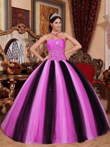 Clearance Multi-colored Sweetheart Tulle Beading Quinceanera Dress Floor-length