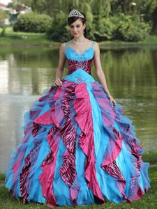 Organza Beaded Colorful Quinceanera Gown Dress in North Carolina