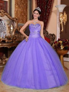 Purple Sweetheart Beading and Ruching Sweet Sixteen Dresses in Nashua 2014
