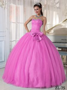 Sequins Ruching and Bowknot Decorated Dress For Quinceanera in Ripley