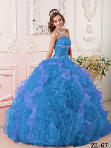 Ruching Ruffles and Diamonds Dress For Quince near Charles Town