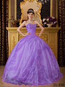 Diamonds Ruching and Embroidery Dress For Quinceanera in Clinton