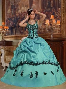 Wonderful Straps Applies and Pick Ups Puffy Quinceanera Dress in Bellevue
