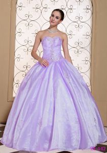 Lavender Sweetheart A-line Sweet Sixteen Dresses with Beading in Estes Park