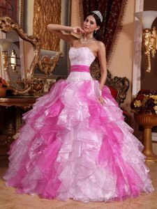 Multi-colored Sweetheart Ruched Quinceanera Dress with Beading in Victoria
