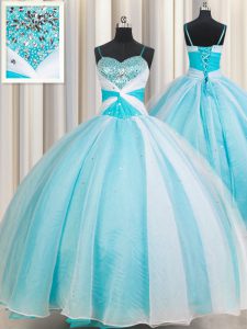 Best Sleeveless Beading Lace Up Quinceanera Gowns