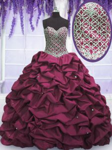 Inexpensive Sleeveless Beading and Sequins and Pick Ups Lace Up Quinceanera Dress