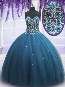 Cheap Sleeveless Beading and Appliques Lace Up 15 Quinceanera Dress