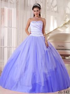 Affordable Lavender Sweetheart Tulle Beading Quinceanera Dress in Burlington