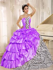 Popular Strapless Muti-Color formal Quinceanera Gowns with Ruffles in El Segundo