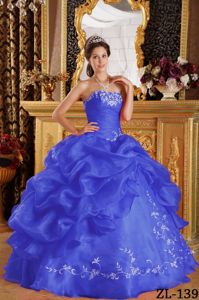 Ruche Embroidery and Pick Ups Decorated Sweet 15 Dresses near Athens
