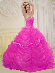 Sequin Ruching and Pick Ups Decorated Quinceanera Gown in Morgantown