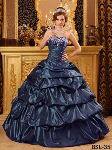 Fashionable Sweetheart Pick Ups and Ruche Dress For Quinceanera in Milton