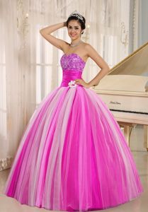 Sweetheart Multi-color Floor-length Quinceanera Gown Dress with Flower