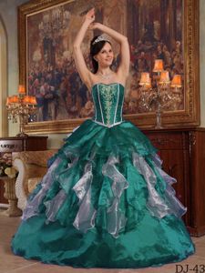Turquoise Ball Gown Sweetheart Beading Quinceanera Dress