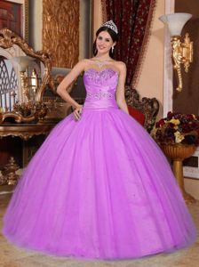 Sweetheart Beading Sweet Sixteen Dresses in Lavender at Chajul