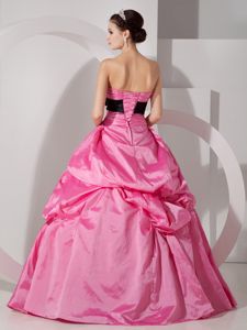 Hot Pink Lace up back Ruffles Sweet Sixteen Dresses in Saint Etienne France