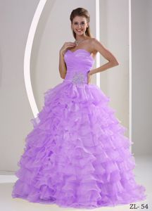 Pieces Ruffles Sweetheart Beading Dress for Quince in Bochum Germany