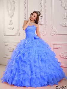 Newcastle NSW Sweetheart Beading Blue Quinceanera Gown Dresses