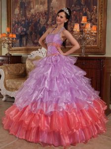 Lavender Ball Gown Halter Beading Quinceanera Dress in Fremantle WA