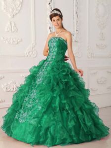 Green for White Embroidery Dresses for Quinceanera in Busselton WA