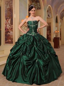 Strapless Beading Quinceanera Gown Dresses in Fort Payne with Ruffles