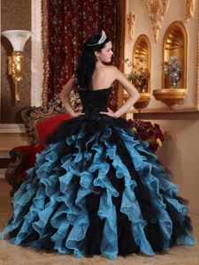 Sweetheart Organza Beadings and Ruffles Accent Quinces Dresses in Dothan