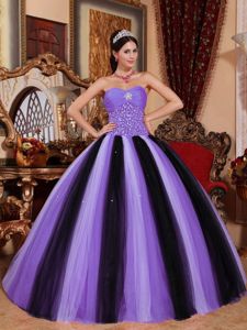 Multi-colored Sweetheart Tulle and Beadings Sweet 16 Dresses in Daphne