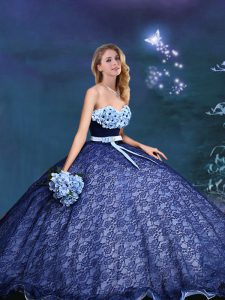 New Arrival Sleeveless Appliques and Bowknot Lace Up Sweet 16 Dress