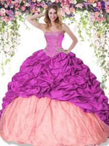 Clearance Pick Ups Floor Length Multi-color Quinceanera Gown Sweetheart Sleeveless Lace Up