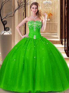Affordable Floor Length Quinceanera Dresses Sweetheart Sleeveless Lace Up