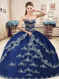 Organza Sleeveless Floor Length Quinceanera Dresses and Beading and Appliques