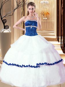 Stylish Sleeveless Lace Up Floor Length Beading 15 Quinceanera Dress