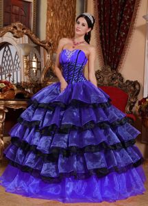 Sweetheart Ruffles and Appliques for Multi-color Dress For Quinceanera